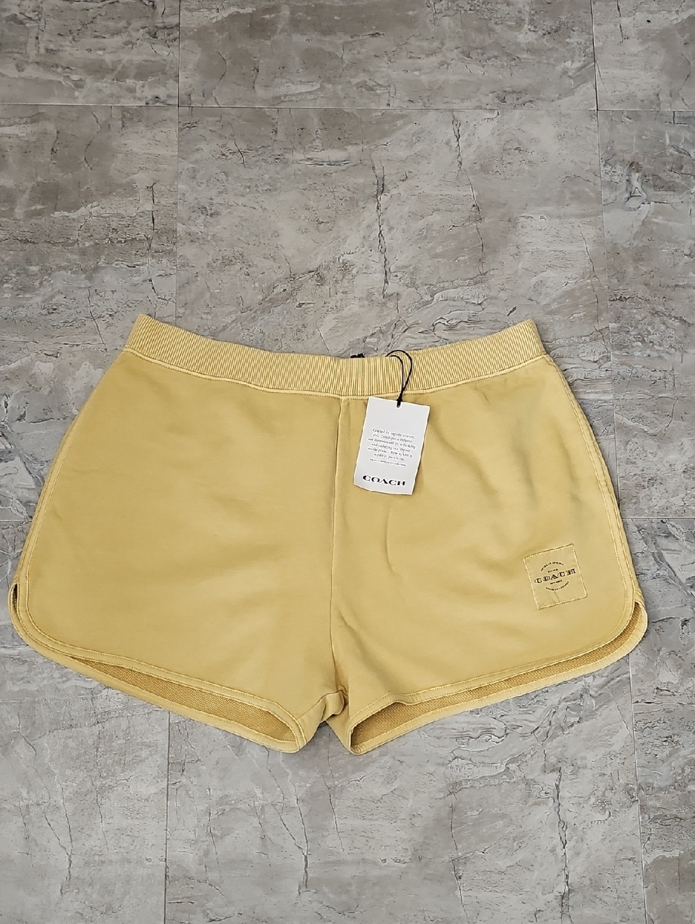 NWT Coach Outlet Garment Dye Retro Sweatshorts Size XL